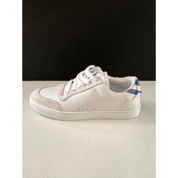 BURBERRY ROBIN WHITE LEATHER SNEAKERS SIZE 39 - Picture 12 of 12